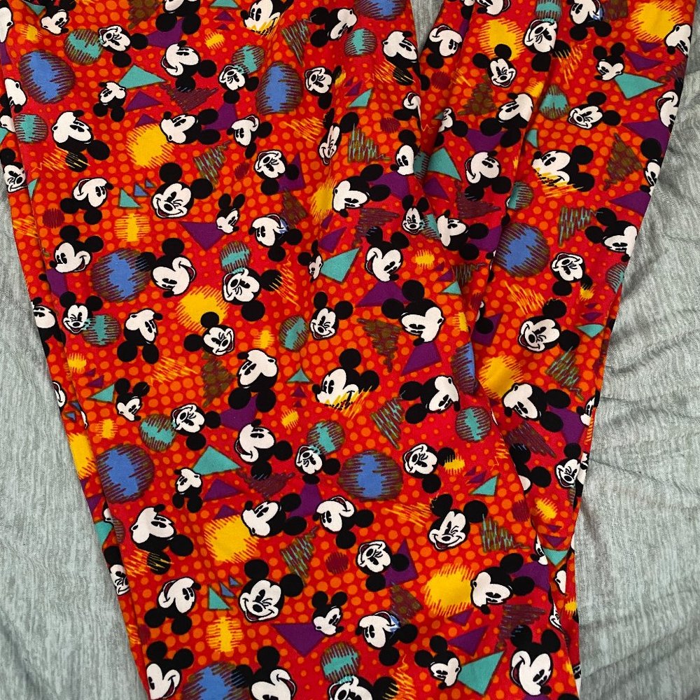Lularoe TC Leggings - Disney Mickey Mouse w/shapes print